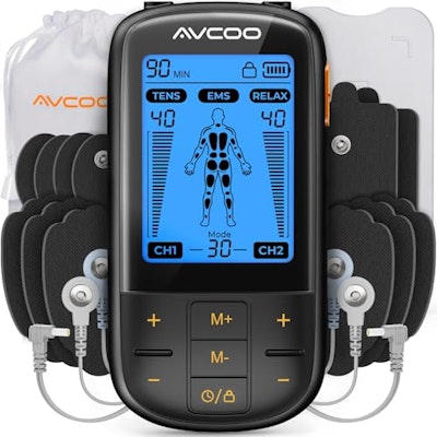 Avcoo 3-in-1 30-Mode TENS Muscle Stimulator for $26 + free shipping w/ Prime
