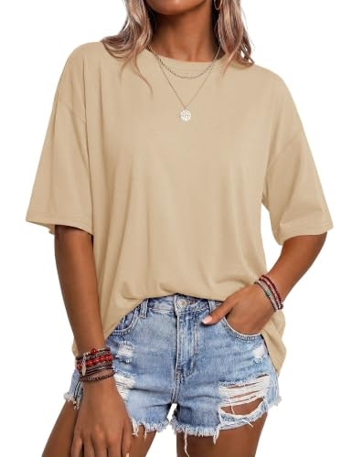 Yucolen Oversized Women's Cotton T-Shirt: $14.98 Yucolen Oversized Women's Cotton T-Shirt: $14.98