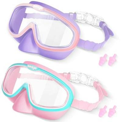 Seago Kids Swim Goggles with Nose Cover for $15 + free shipping w/ Prime