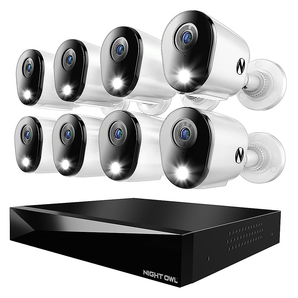 Night Owl 12-Channel 8-Camera 4K 2TB Wired DVR Security System: $629.99 Night Owl 12-Channel 8-Camera 4K 2TB Wired DVR Security System: $629.99