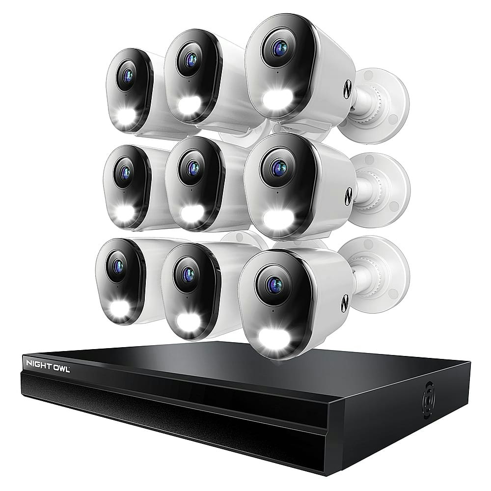 Night Owl 24-Channel 4K 4TB Wired NVR Security System with 9 Cameras: $1,249.99 Night Owl 24-Channel 4K 4TB Wired NVR Security System with 9 Cameras: $1,249.99
