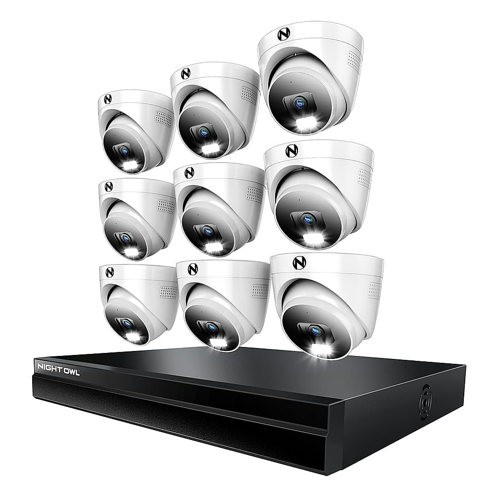 Night Owl 24-Channel 4K 4TB Wired NVR Security System with 9 Dome Cameras: $1,249.99 Night Owl 24-Channel 4K 4TB Wired NVR Security System with 9 Dome Cameras: $1,249.99