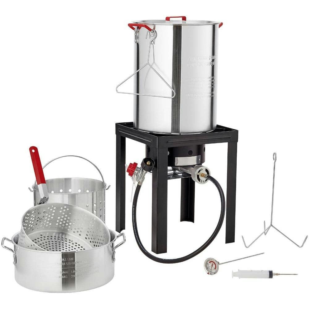 30-Quart Turkey Fryer and 10-Quart Steamer Set: $126.89 30-Quart Turkey Fryer and 10-Quart Steamer Set: $126.89