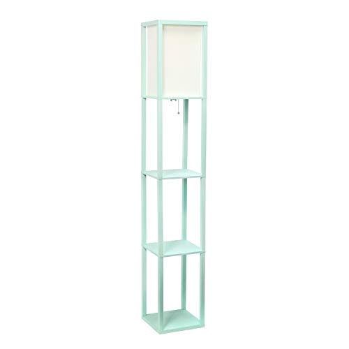Simple Designs Etagere Organizer Floor Lamp with Linen Shade: $26.77 Simple Designs Etagere Organizer Floor Lamp with Linen Shade: $26.77