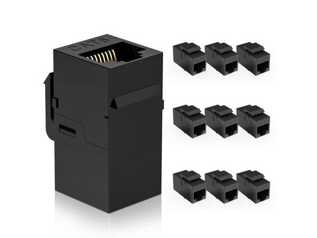 Darkrock Cat6 RJ45 Keystone Coupler 10-Pack: $9.99