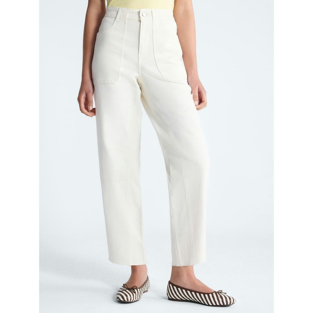 Free Assembly Women's Cropped Carpenter Barrel Jeans: $13.14 Free Assembly Women's Cropped Carpenter Barrel Jeans: $13.14