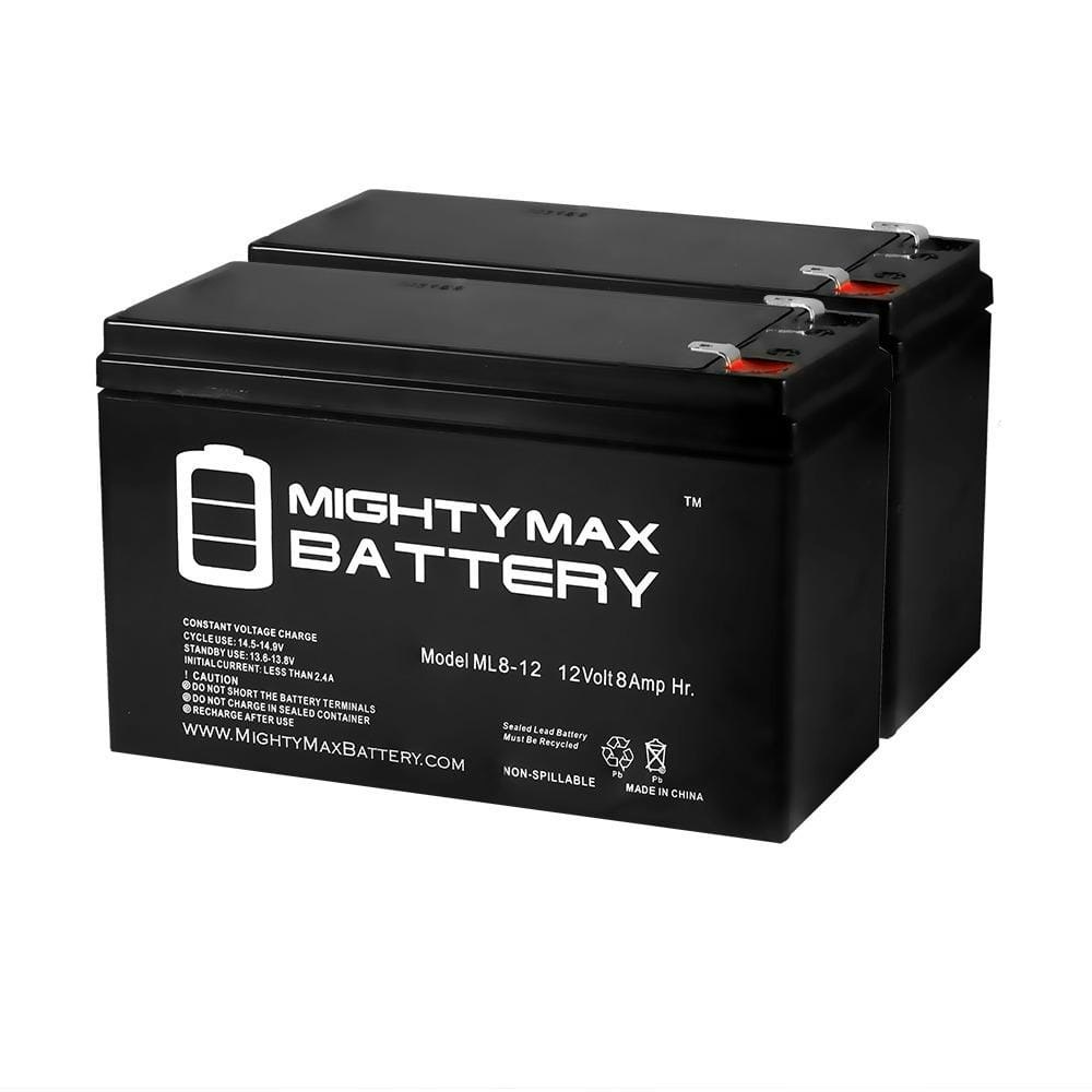 12V 8Ah SLA Battery Replacement 2-Pack: $39.99