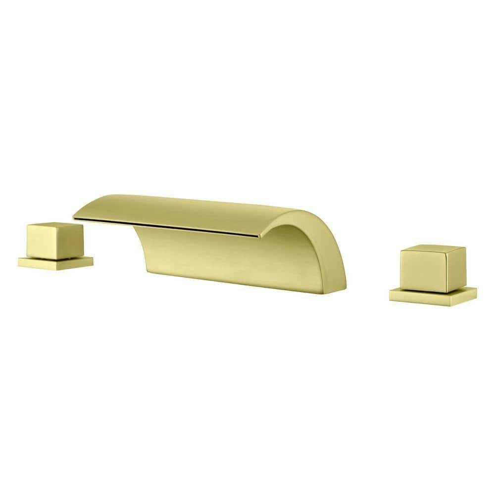 Vara 2-Handle Deck-Mount Waterfall Roman Tub Faucet: $123.08 Vara 2-Handle Deck-Mount Waterfall Roman Tub Faucet: $123.08
