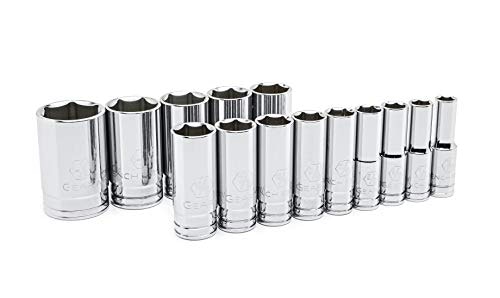 Gearwrench 1/2-Inch Drive 6-Point SAE Deep Socket Set 14-Piece: $46.39 Gearwrench 1/2-Inch Drive 6-Point SAE Deep Socket Set 14-Piece: $46.39
