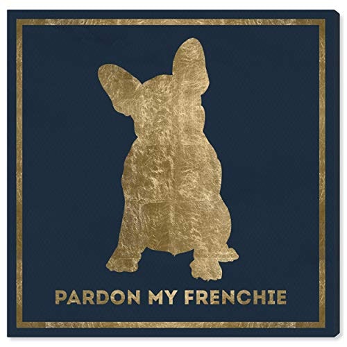 Oliver Gal Frenchie Wall Art Canvas Print 30" x 30": $96.31