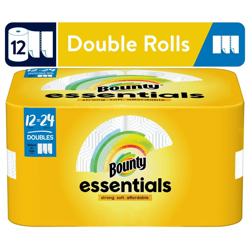 Bounty Essentials Select-a-Size Paper Towels 12-Pack: $17.28 Bounty Essentials Select-a-Size Paper Towels 12-Pack: $17.28