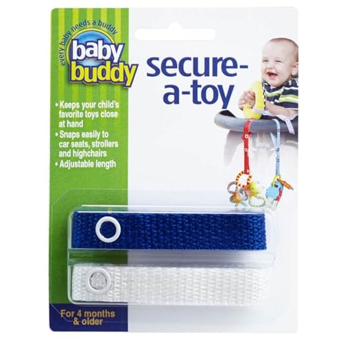 Baby Buddy Secure-a-Toy Pacifier and Teether Strap 2-Pack: $5.90