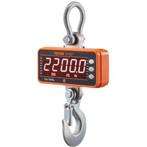 Vevor 2,200 lbs Digital Crane Scale: $54.99 Vevor 2,200 lbs Digital Crane Scale: $54.99