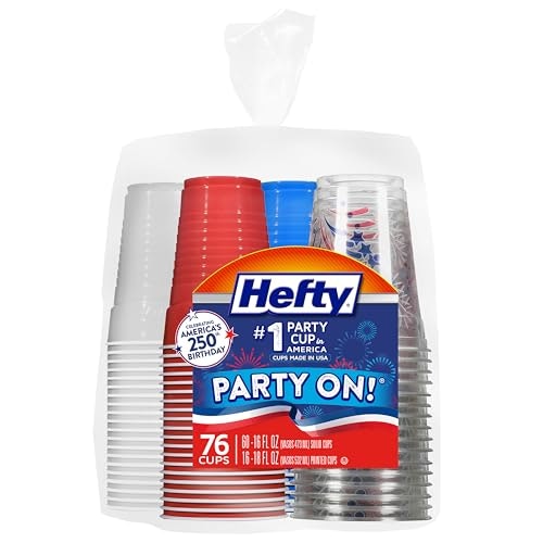 Hefty Party On Disposable Cups 76-Pack: $9.99 Hefty Party On Disposable Cups 76-Pack: $9.99