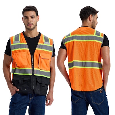 SRsafety High Visibility Mesh Safety Vest for $6 + free shipping w/ Prime