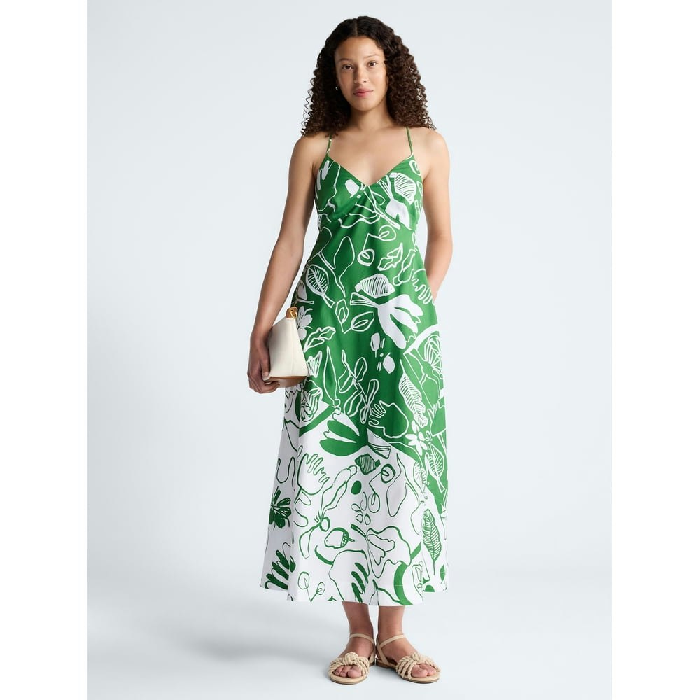 Free Assembly Women's Tie-Back Cotton Maxi Dress: $13.34