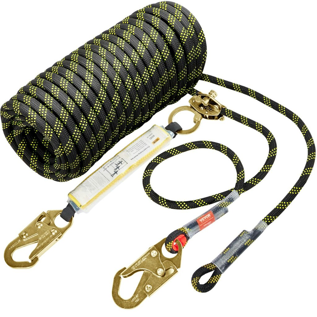 Vevor Vertical Lifeline Assembly 0.55" x 50-Foot Fall Protection Rope: $31