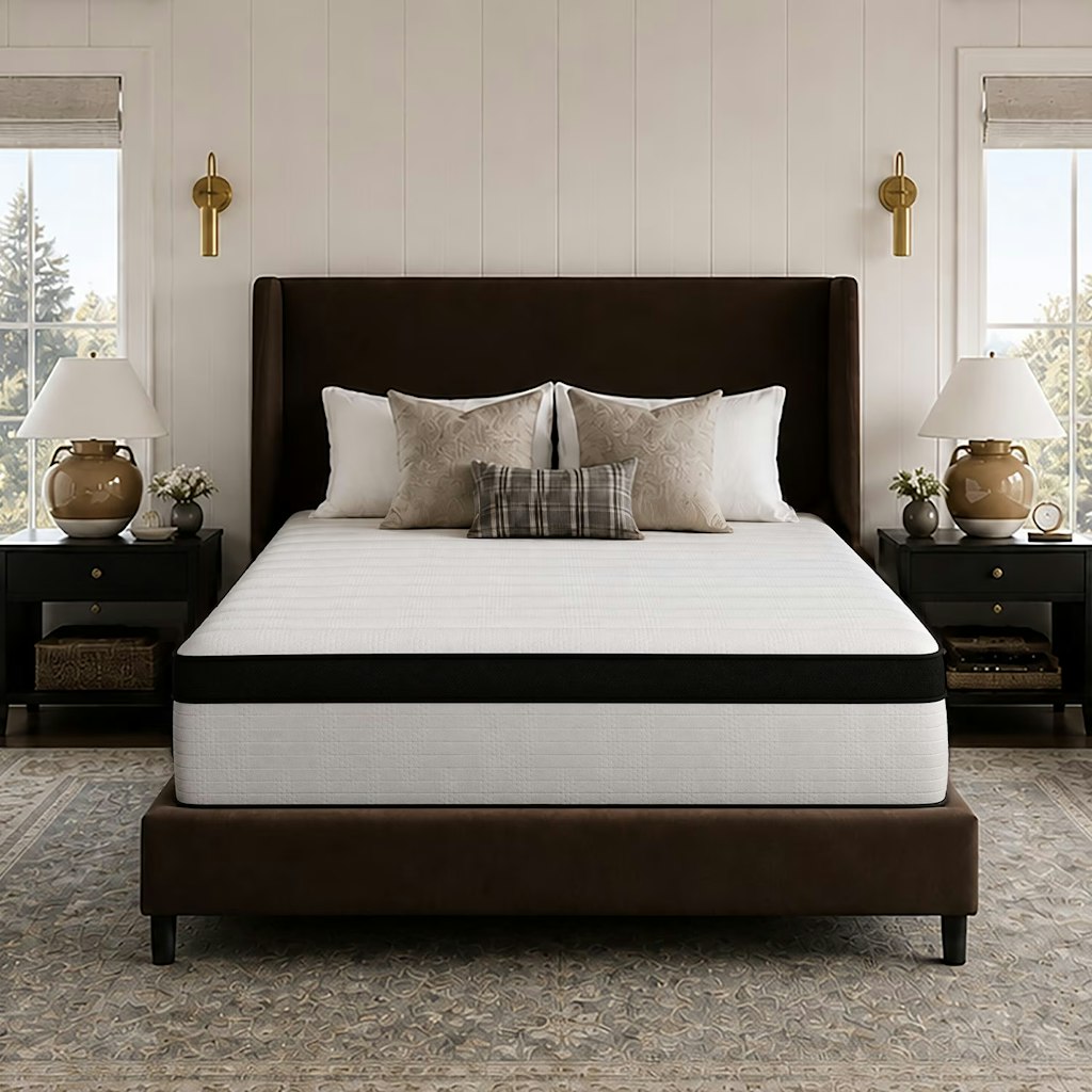 Avenco Whisper 14" King Hybrid Mattress in a Box: $238