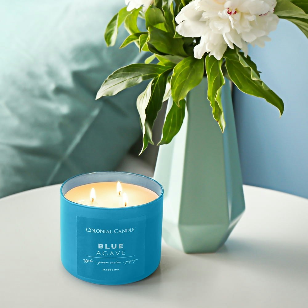Colonial Candle Blue Agave 3-Wick Scented Jar Candle 14.5oz: $14.29 Colonial Candle Blue Agave 3-Wick Scented Jar Candle 14.5oz: $14.29