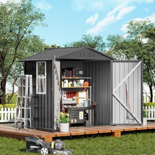 Comhoma 6x4-Foot Outdoor Metal Storage Shed: $159.96