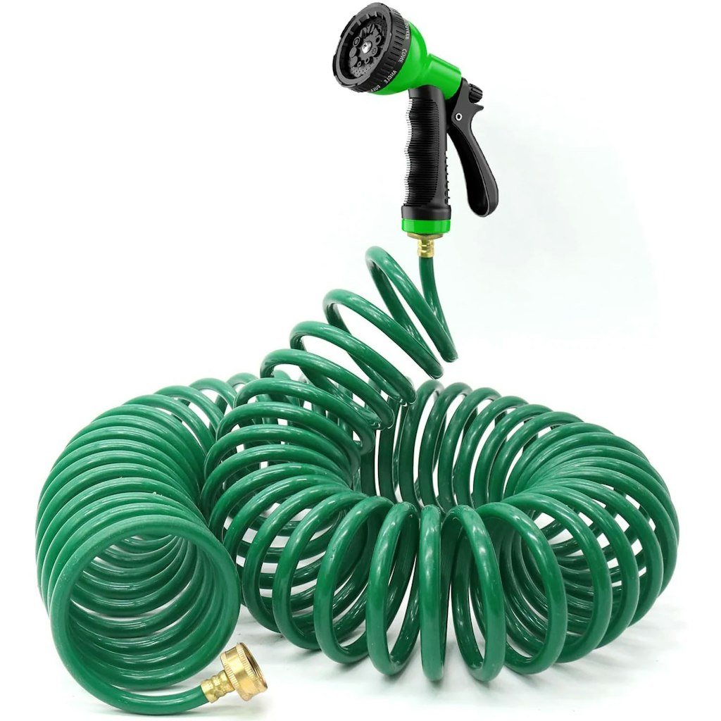 Feihu 1/2" x 50-Foot EVA Coiled Garden Hose: $32 Feihu 1/2" x 50-Foot EVA Coiled Garden Hose: $32
