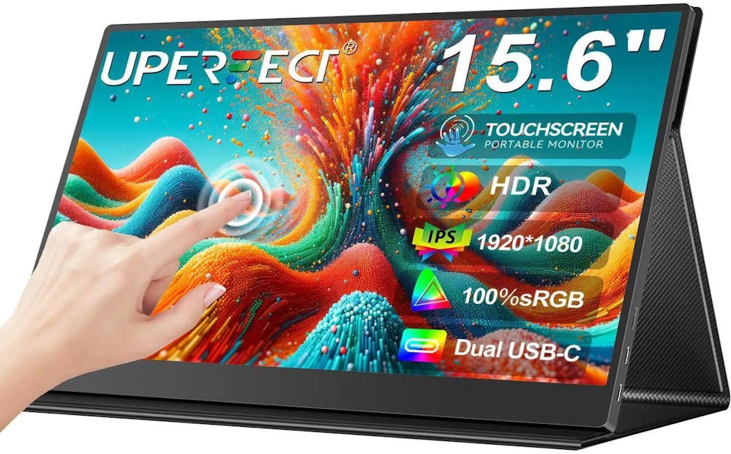 UPERFECT 15.6" FHD Touchscreen Monitor: $116