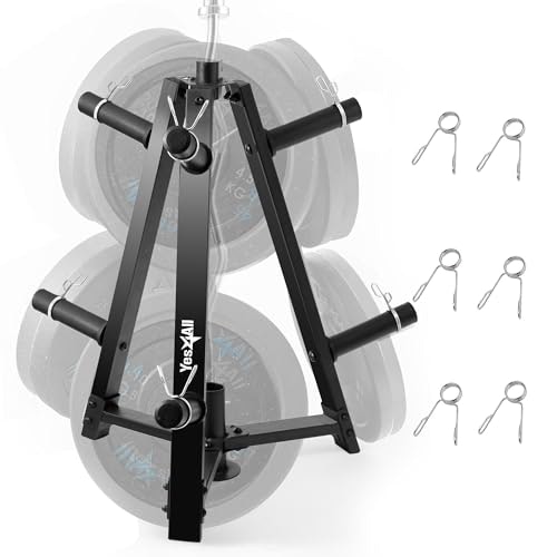 Yes4All 350-lb Capacity Bumper Plate and Barbell Weight Rack: $36.05 Yes4All 350-lb Capacity Bumper Plate and Barbell Weight Rack: $36.05