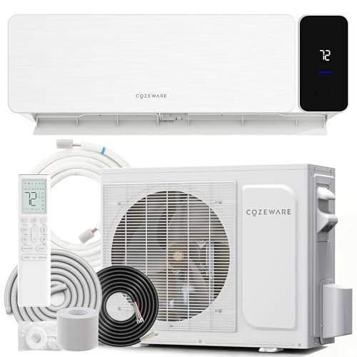 Cozeware 9,000 BTU 18 SEER2 115V Ductless Mini Split Air Conditioning and Heating System: $412.49