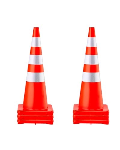 Vevor 36-Inch Traffic Safety Cones 6-Pack: $84.51