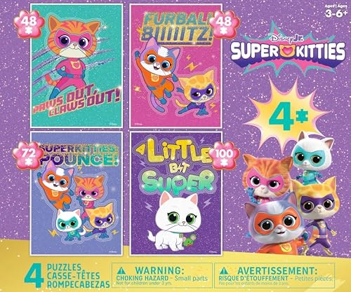 Disney Super Kitties Jigsaw Puzzle 4-Pack: $11.55 Disney Super Kitties Jigsaw Puzzle 4-Pack: $11.55