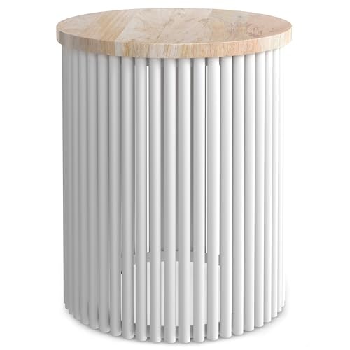 SimpliHome Demy 18-Inch Round Metal Side Table: $84.90