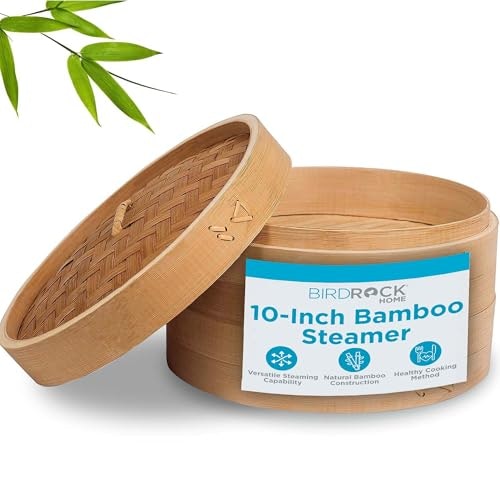 BirdRock Home 10-Inch Bamboo Steamer: $22.95 BirdRock Home 10-Inch Bamboo Steamer: $22.95