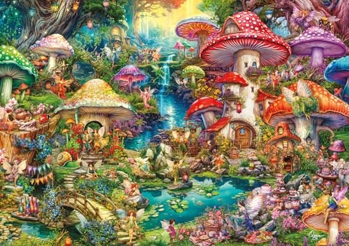 Buffalo Games Merry Mushroom Village Picnic 500-Piece Jigsaw Puzzle: $10.17 Buffalo Games Merry Mushroom Village Picnic 500-Piece Jigsaw Puzzle: $10.17