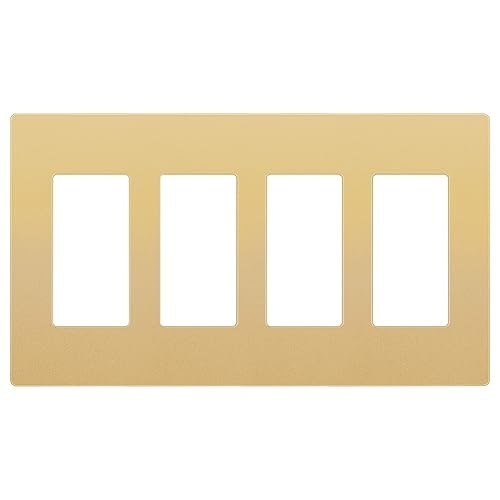 Enerlites 4-Gang Screwless Decorator Wall Plate: $15.98 Enerlites 4-Gang Screwless Decorator Wall Plate: $15.98