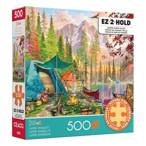 Ceaco Camping Tranquility 500-Piece Jigsaw Puzzle: $10.68
