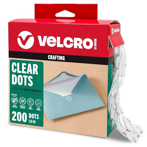 Velcro Brand 5/8-inch Clear Adhesive Dots 200-Pack: $11.22