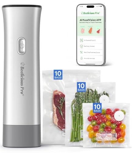 Beelicious VacSense Series 75kPa Handheld Cordless Vacuum Sealer w/ 30-Pack Bags: $19.49