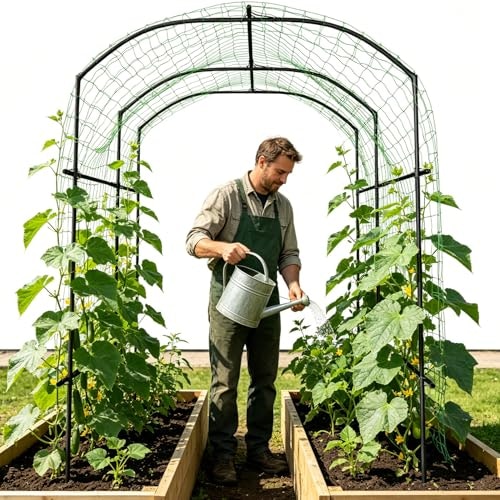 Sunyrisy Garden Arch Trellis for Climbing Plants: $55.99 Sunyrisy Garden Arch Trellis for Climbing Plants: $55.99
