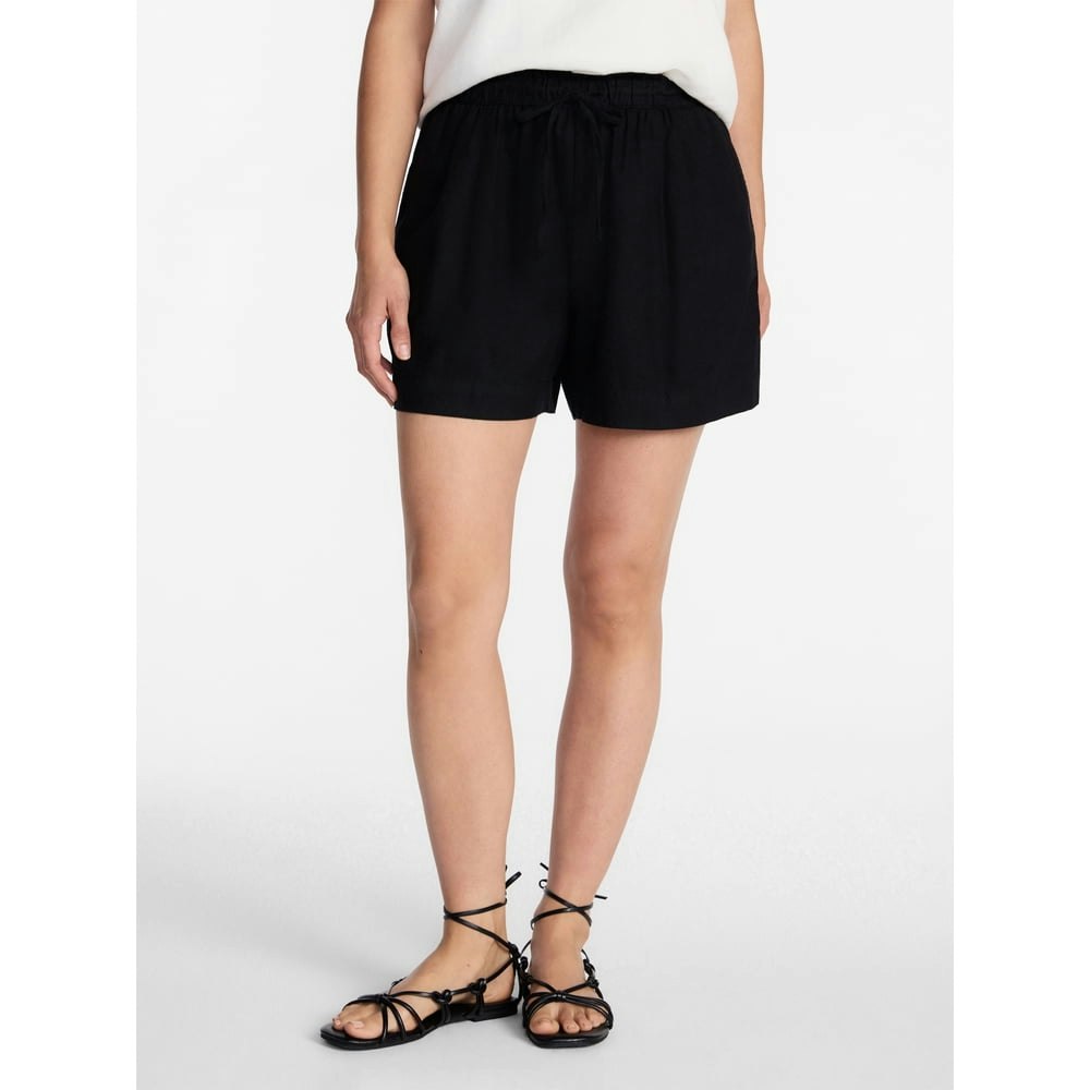 Time and Tru Women's Linen Blend Shorts: $12.98