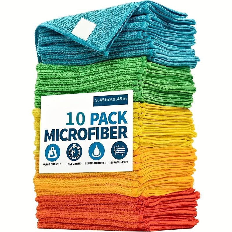 Microfiber Cleaning Cloth 10-Pack: $2.45