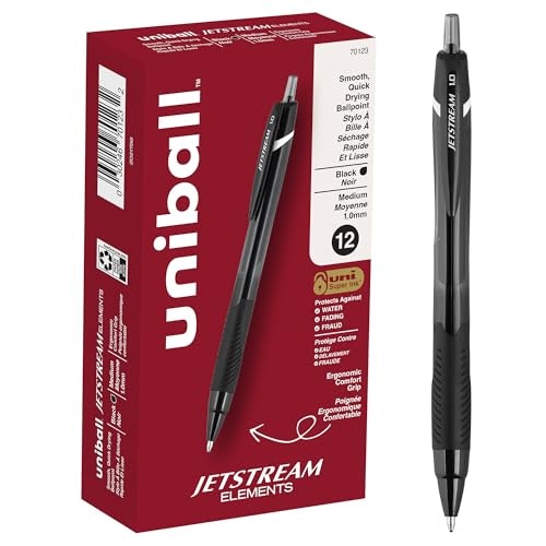 Uniball Jetstream Elements 1.0mm Medium Point Ballpoint Pens 12-Pack: $16.72