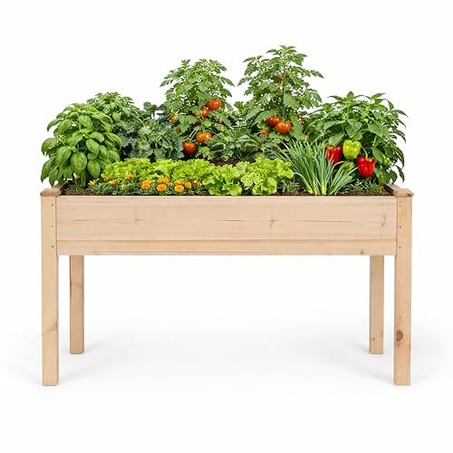 Backyard Expressions 48" x 24" x 30" Elevated Wooden Garden Bed: $54.98 Backyard Expressions 48" x 24" x 30" Elevated Wooden Garden Bed: $54.98
