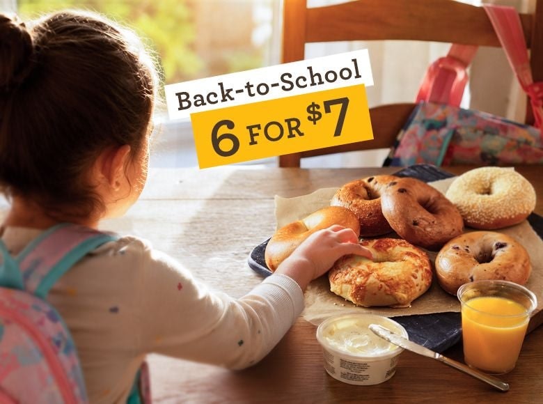 Einstein Bros. Bagels Back to School Half Dozen: $7 Einstein Bros. Bagels Back to School Half Dozen: $7