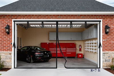 Kitsure 8x7-Foot Fiberglass Garage Door Screen for $17 + free shipping w/ Prime