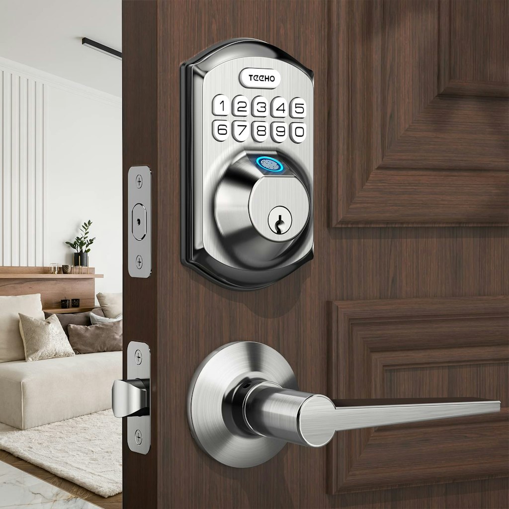 Teeho TE002L Fingerprint Keyless Entry Deadbolt Door Lock: $45