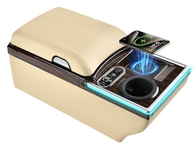 Coverado Universal Bench Seat Center Console w/ Wireless Charging for $89 + free shipping w/ Prime
