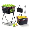 Vevor Tennis & Pickleball Hopper Rolling Ball Basket for $50 + free shipping