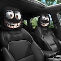 Big Eye Cartoon Car Headrest Cover 2-Pack for $2 + free shipping w/ $25