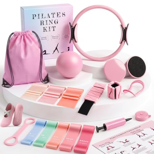 Povavcx 24-Piece At-Home Pilates Kit: $16.99