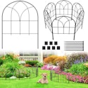 Youpehom 16.54" x 6.3-Foot Arched Garden Fence 6-Pack for $10 + free shipping w/ Prime